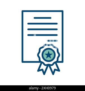 award - medal icon vector design template in white background Stock Vector
