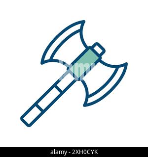 axe icon vector design template in white background Stock Vector