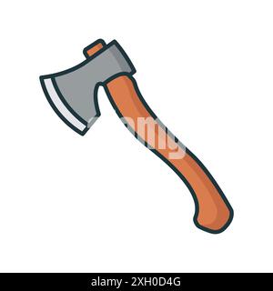 axe icon vector design template in white background Stock Vector