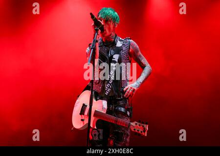 La Sad perform at Flowers Festival 2024 on July 10, 2024 in Collegno (TO), Italy. Stock Photo