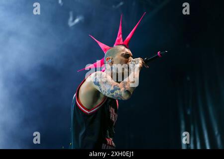 La Sad perform at Flowers Festival 2024 on July 10, 2024 in Collegno (TO), Italy. Stock Photo