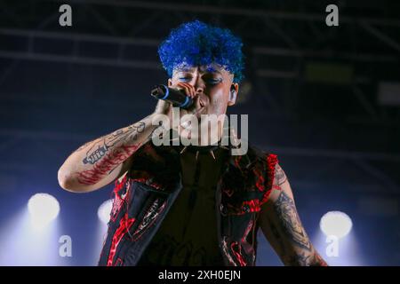 La Sad perform at Flowers Festival 2024 on July 10, 2024 in Collegno (TO), Italy. Stock Photo