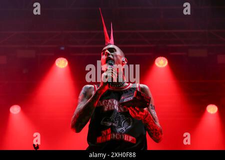 La Sad perform at Flowers Festival 2024 on July 10, 2024 in Collegno (TO), Italy. Stock Photo