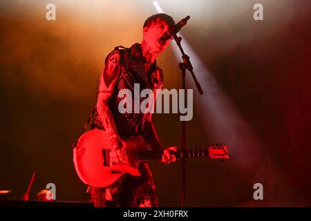 La Sad perform at Flowers Festival 2024 on July 10, 2024 in Collegno (TO), Italy. Stock Photo