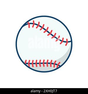 baseball icon vector design template in white background Stock Vector