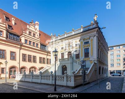 Old Town Hall, Alte Handelsbörse or Alte Börse Old exchange Leipzig Sachsen, Saxony Germany Stock Photo