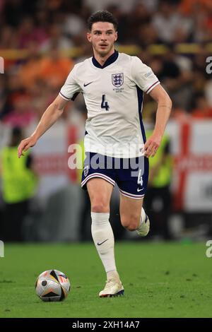 Declan Rice (England) during the Semi Final of the UEFA European Championship between England and Netherlands at the BVB Stadion, Dortmund on Wednesday 10th July 2024. (Photo: Pat Scaasi | MI News) Credit: MI News & Sport /Alamy Live News Stock Photo