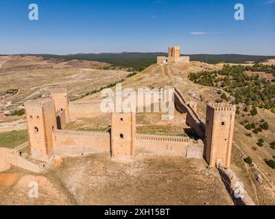 Fortress of Molina de los Caballeros, Molina de Aragon, province of Guadalajara, Spain Stock Photo