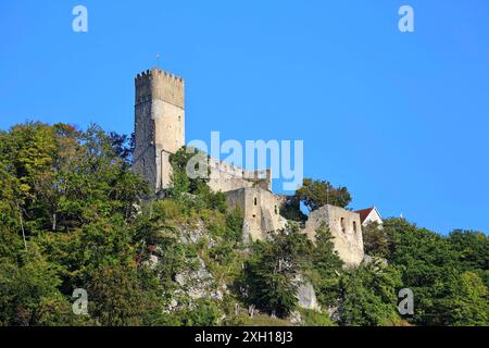 Randeck Castle is a place of interest in Essing Stock Photo