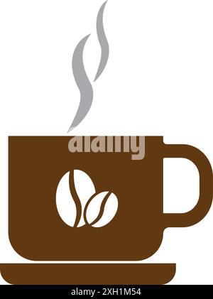 coffee cup icon vector illustration logo template Stock Vector