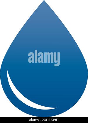 water drop logo vector illustration icon design Stock Vector