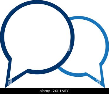 speech bubble icon vector design illustration logo template Stock Vector