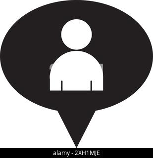 speech bubble icon vector design illustration logo template Stock Vector