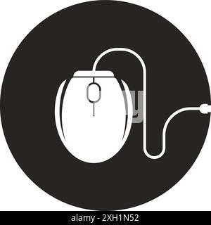 mouse icon vector illustration symbol design. Stock Vector