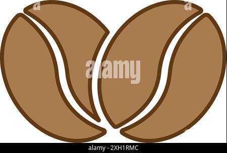 coffee bean vector icon illustration design logo template Stock Vector