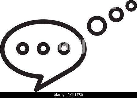 speech bubble logo vector design illustration Stock Vector