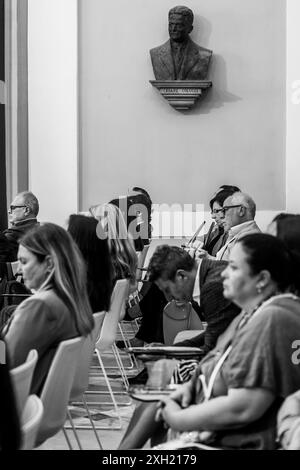 July 11, 2024, Napoli, Napoli, italia: 11/07/2024, During the conference on responsible healthcare to protect citizens for law 2472017 and its implementing decrees, organized by the Italia in Salute foundation. (Credit Image: © Fabio Sasso/ZUMA Press Wire) EDITORIAL USAGE ONLY! Not for Commercial USAGE! Stock Photo