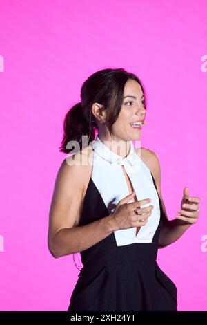 Lloret de Mar. Spain. 20240710,  Victoria Luengo attends Princess of Girona Awards Ceremony at Hotel Melia Lloret de Mar on July 10, 2024 in Lloret de Mar, Spain Stock Photo