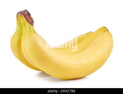 bunch of fresh ripe bananas isolated on white background Stock Photo