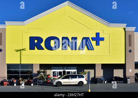 Ottawa, Canada - July 7, 2024: Rona is a Canadian retailer of home improvement and construction products and services founded in 1939. It was acquired Stock Photo