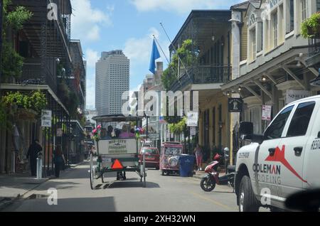 Bourbon Street New Orleans French Quarter Stock Photo