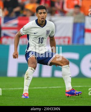 10 Jul 2024 - England v Netherlands - UEFA Euro 2024 Championships - Semi Final - Dortmund.  England's Jude Bellingham in action. Picture : Mark Pain / Alamy Live News Stock Photo