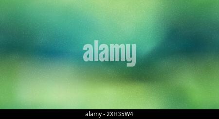 Green royal gradient seamless pattern with noise texture. Emerald blue silk bg with soft transitions and effect ombre. Vector gradient mesh illustrati Stock Vector