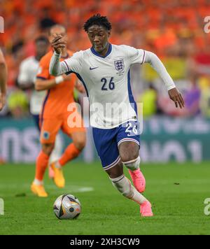 10 Jul 2024 - England v Netherlands - UEFA Euro 2024 Championships - Semi Final - Dortmund.  England's Kobbie Mainoo in action. Picture : Mark Pain / Alamy Live News Stock Photo