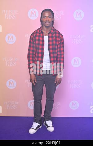 EDITORIAL USE ONLY Omar Nyame attends the Magnum Pick Your Pleasure Pass celebration at Kachette in Shoreditch, east London. Picture date: Thursday July 11, 2024. Stock Photo