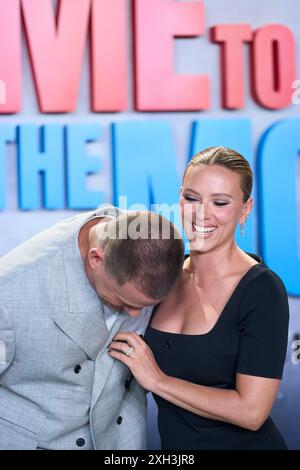 July 11, 2024, Madrid, Madrid, Spain: Channing Tatum, Scarlett Johansson attends 'Fly me to the Moon' Premiere at Cineteca Madatero on July 11, 2024 in Madrid, Spain (Credit Image: © Jack Abuin/ZUMA Press Wire) EDITORIAL USAGE ONLY! Not for Commercial USAGE! Stock Photo