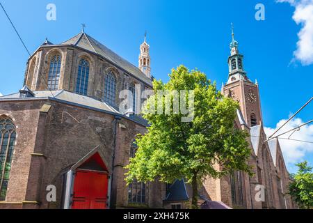 Great Church or St James Church, a Protestant church located in the Hague, Netherlands, Dutch Stock Photo