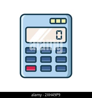 calculator icon vector design template in white background Stock Vector