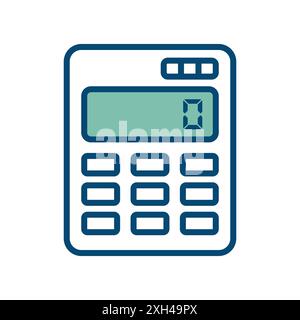 calculator icon vector design template in white background Stock Vector