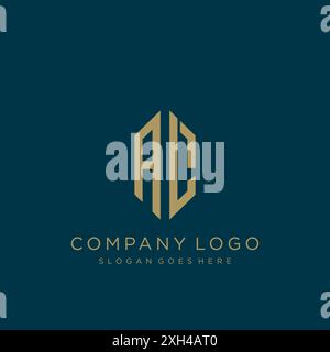 AL Letter logo icon design Stock Vector