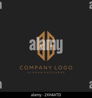 BG Letter logo icon design Stock Vector