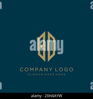 BD Letter logo icon design Stock Vector