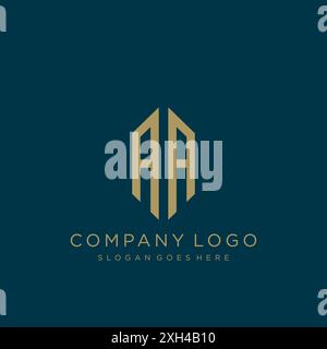 AA Letter logo icon design Stock Vector