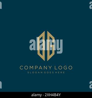 DG Letter logo icon design Stock Vector