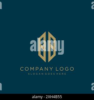 BB Letter logo icon design Stock Vector