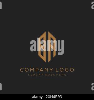 BR Letter logo icon design Stock Vector