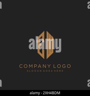 EW Letter logo icon design Stock Vector