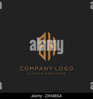 EH Letter logo icon design Stock Vector