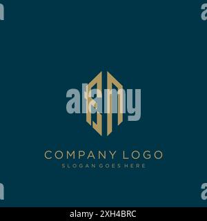 FN Letter logo icon design Stock Vector