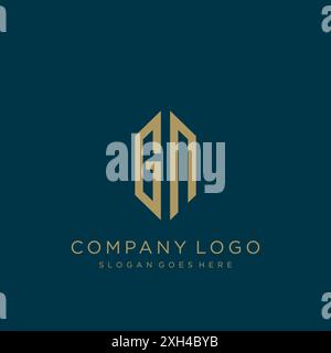 GN Letter logo icon design Stock Vector
