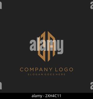 LA Letter logo icon design Stock Vector