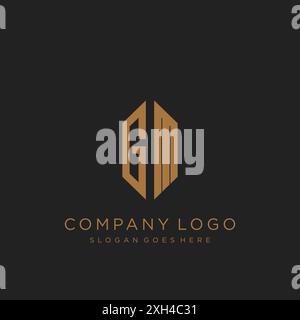 GM Letter logo icon design Stock Vector