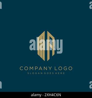 MR Letter logo icon design Stock Vector