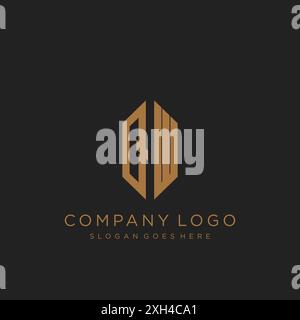 QW Letter logo icon design Stock Vector