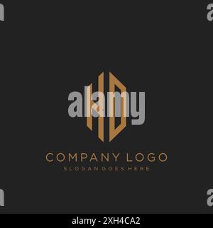 KD Letter logo icon design Stock Vector