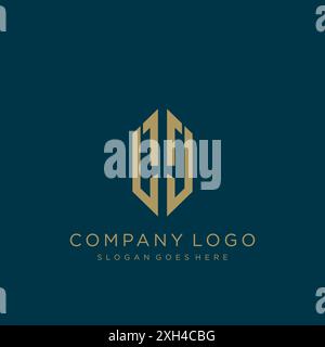 LJ Letter logo icon design Stock Vector